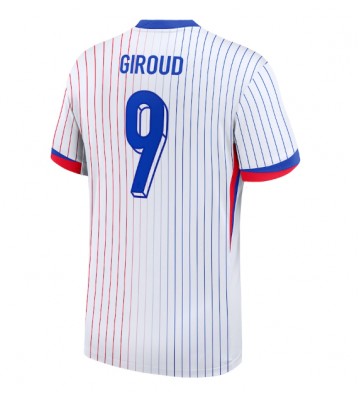 Frankrig Olivier Giroud #9 Udebanetrøje EM 2024 Kort ærmer